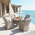 4 Chair Wingback Dining Set