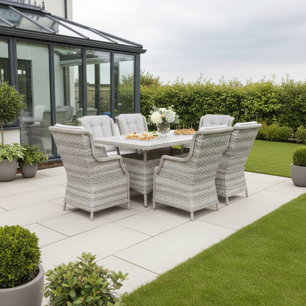 6 Chair Wingback Dining Set