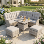 Square Corner Set with 2 Stools & Standard Table