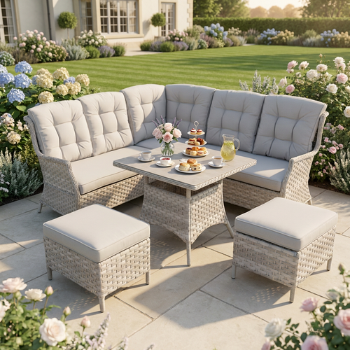 Square Corner Set with 2 Stools & Standard Table