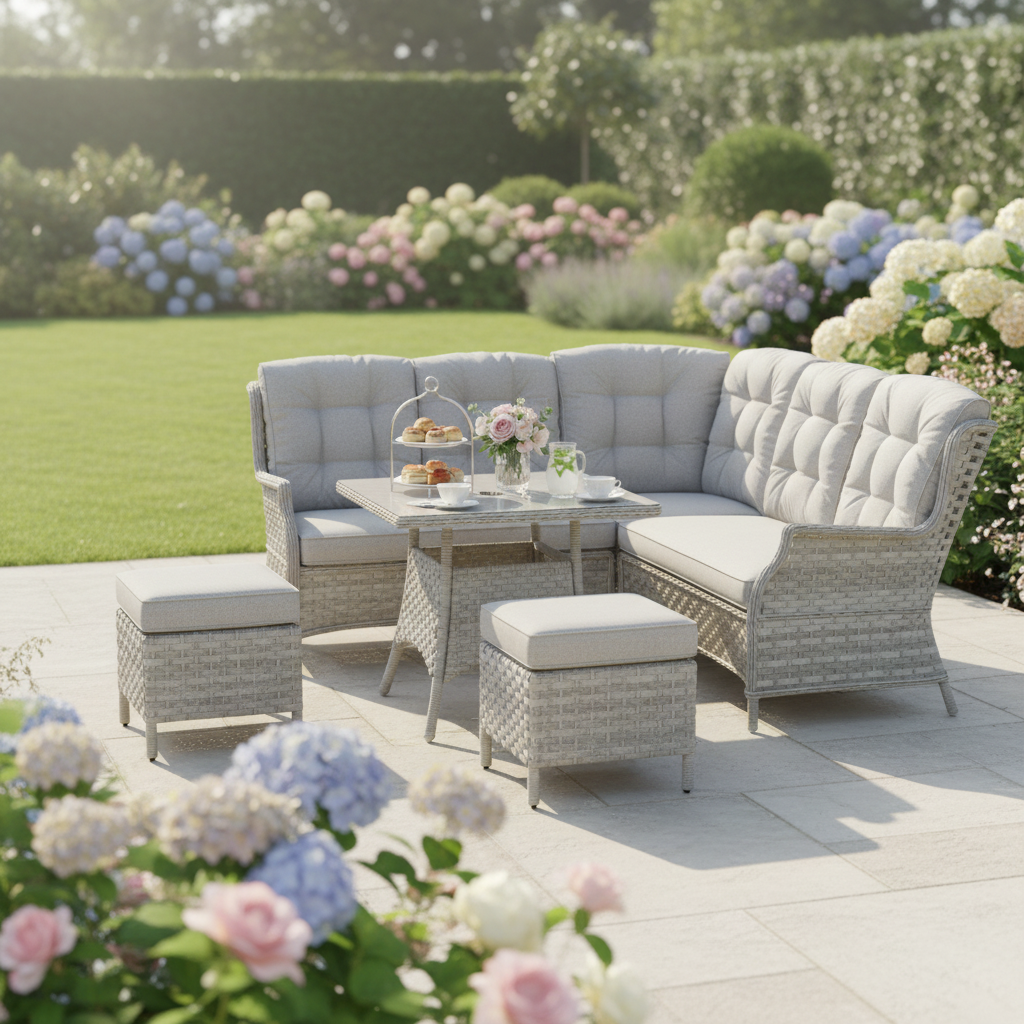 Square Corner Set with 2 Stools & Standard Table