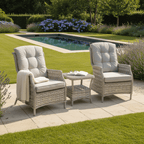 2 Chair Lounge Bistro Set with Side Table