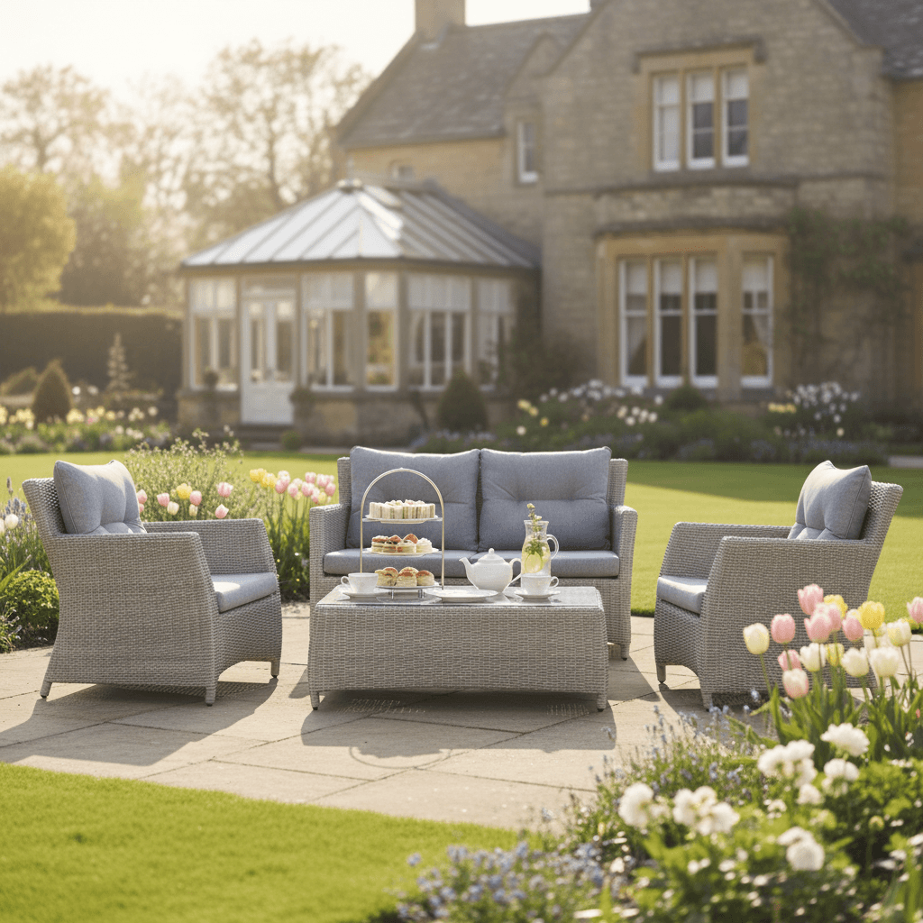 2-Seater Sofa Set with 2 Armchairs & Coffee Table