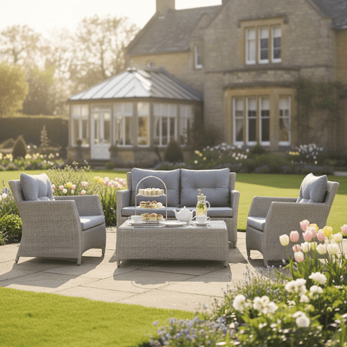 2-Seater Sofa Set with 2 Armchairs & Coffee Table