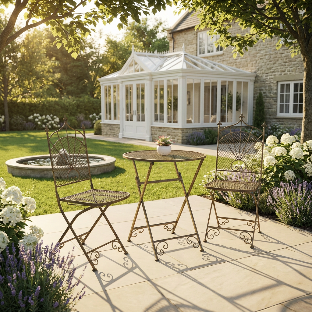 2 Seat Folding Bistro Set with Table