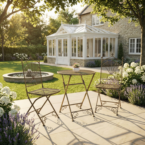 2 Seat Folding Bistro Set with Table