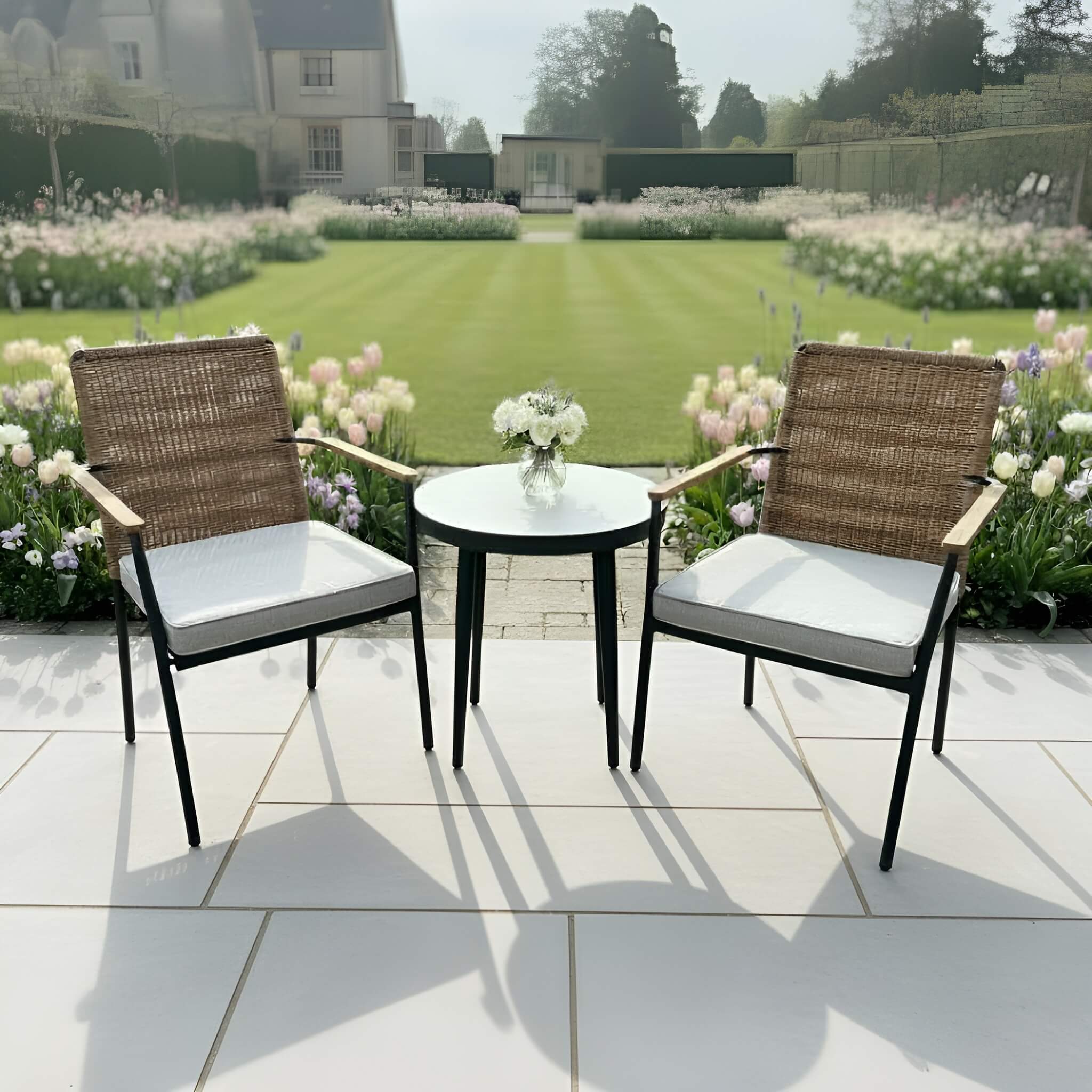 2 Seat Stacking Bistro Set with Table