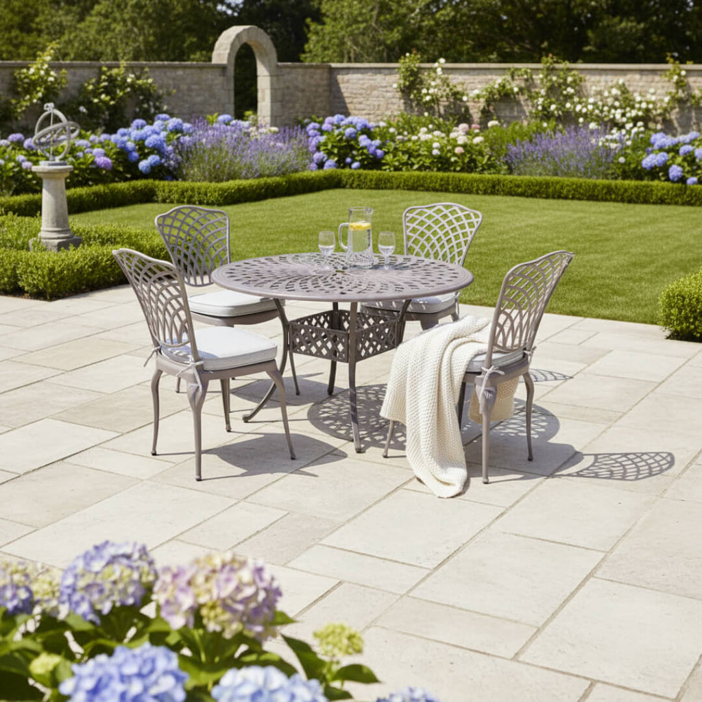 Armless 4 Chair Dining Set