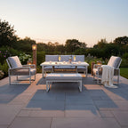 3-Seater Sofa Set with 2 Armchairs, Bench & Height Adjustable Table