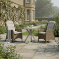 2 Seat Reclining Wingback Bistro Set with Table