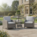 2 Chair Lounge Bistro Set with Side Table
