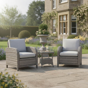 2 Chair Lounge Bistro Set with Side Table
