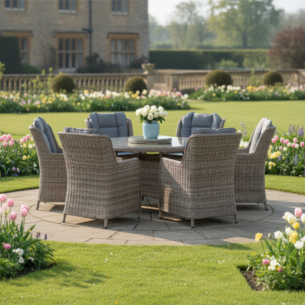 6 Chair Wingback Dining Set