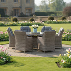 6 Chair Wingback Dining Set