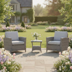 2 Chair Lounge Bistro Set with Side Table