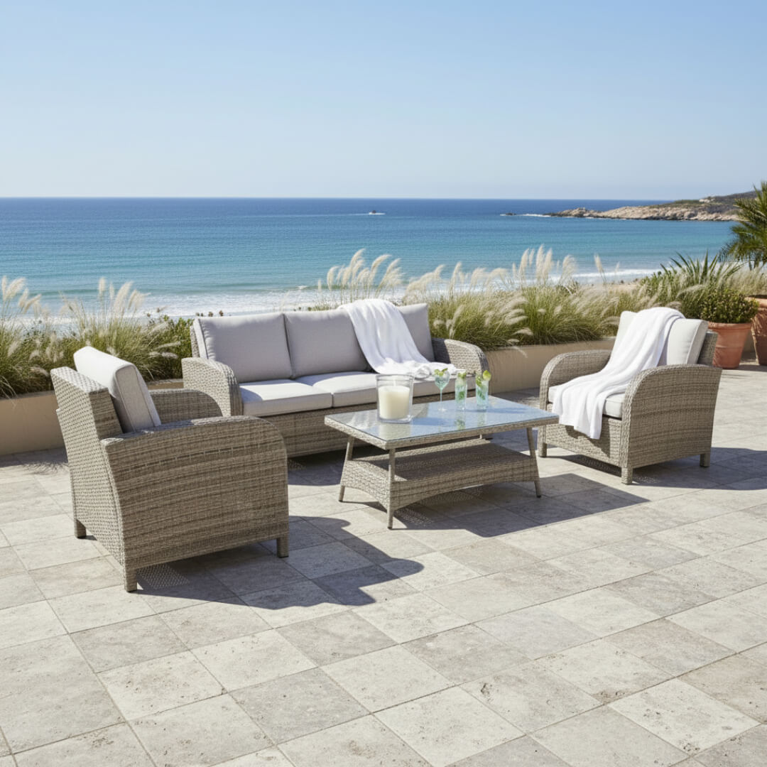 3-Seater Sofa Set with 2 Armchairs & Coffee Table