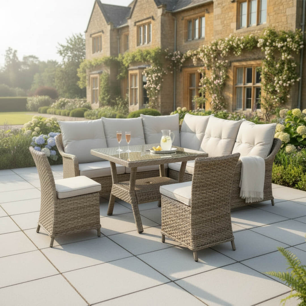 Square Corner Set with 2 Armless Chairs & Standard Table