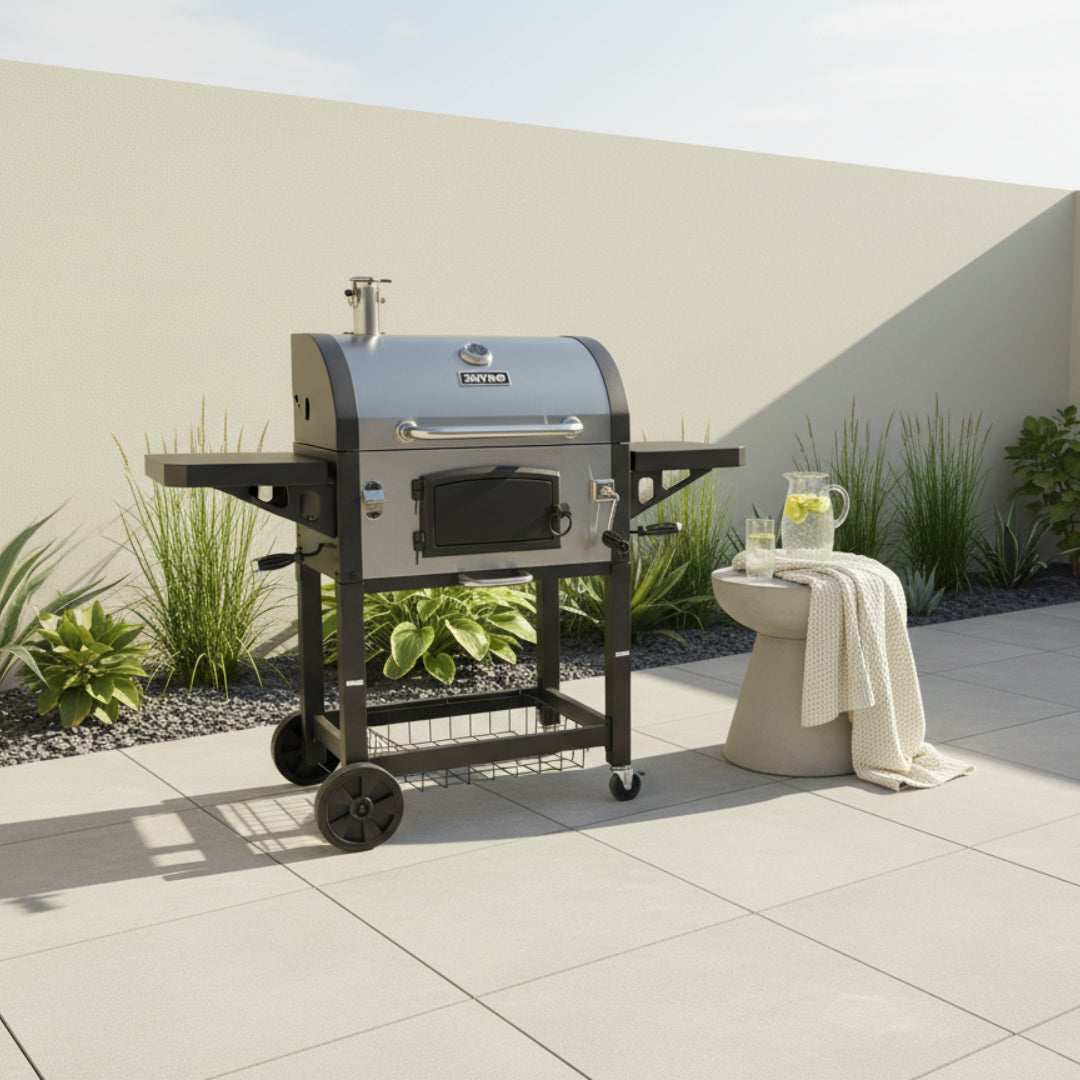 Rhyno Large Deluxe Charcoal BBQ