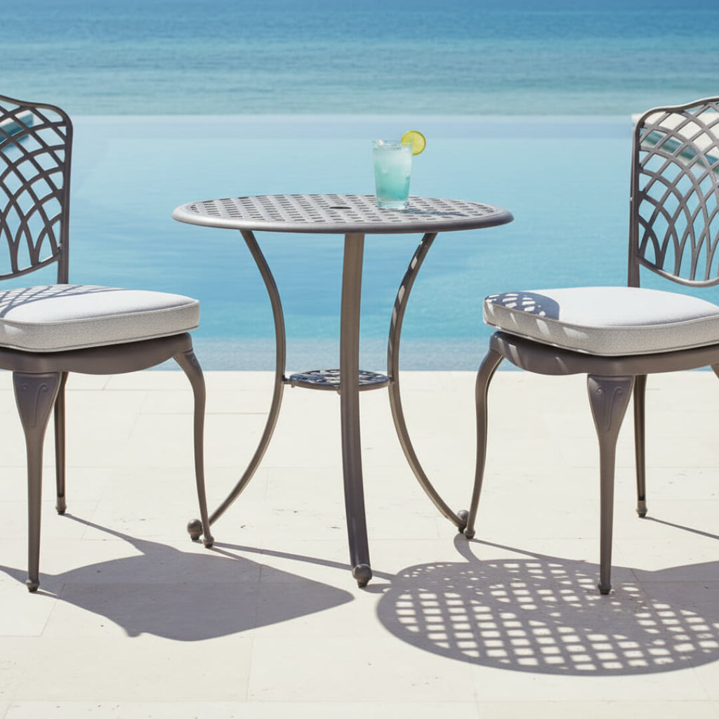 Armless 2 Seat Bistro Set with Table
