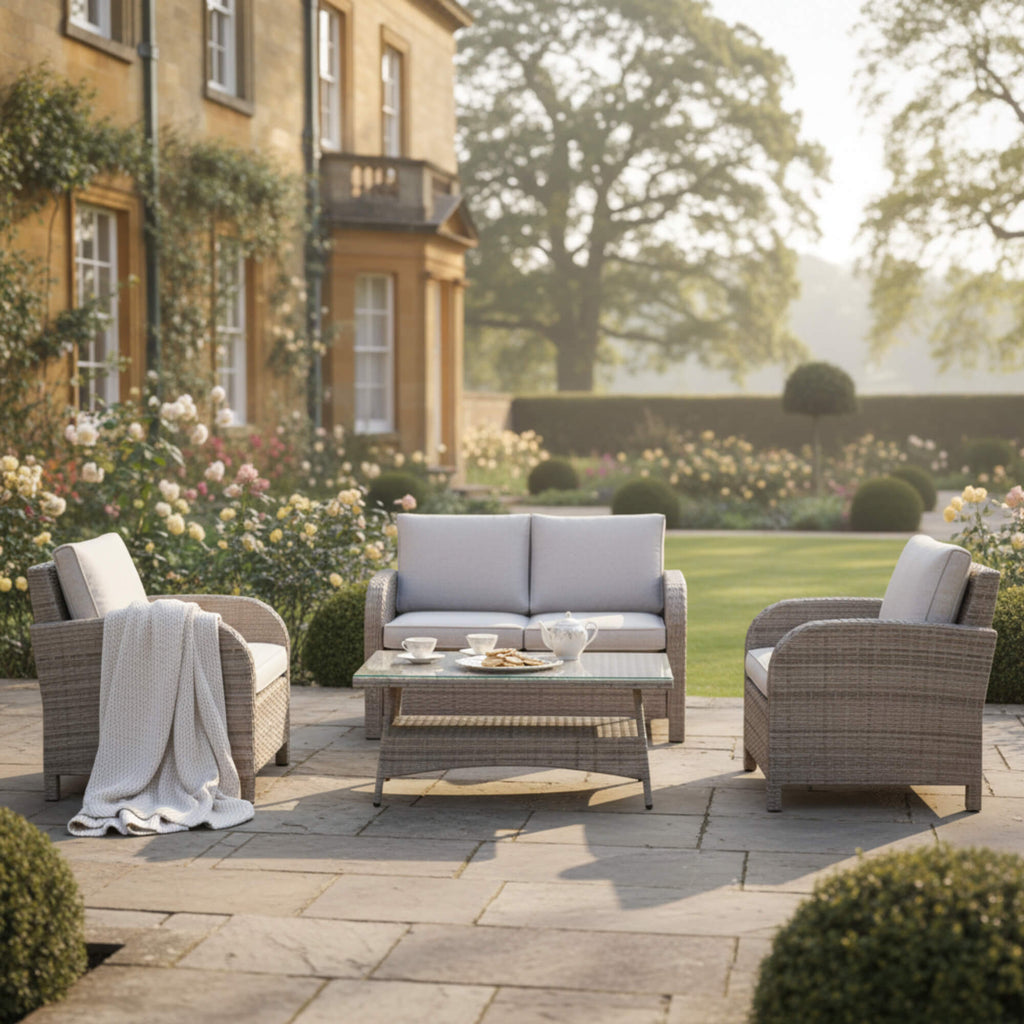 2-Seater Sofa Set with 2 Armchairs & Coffee Table