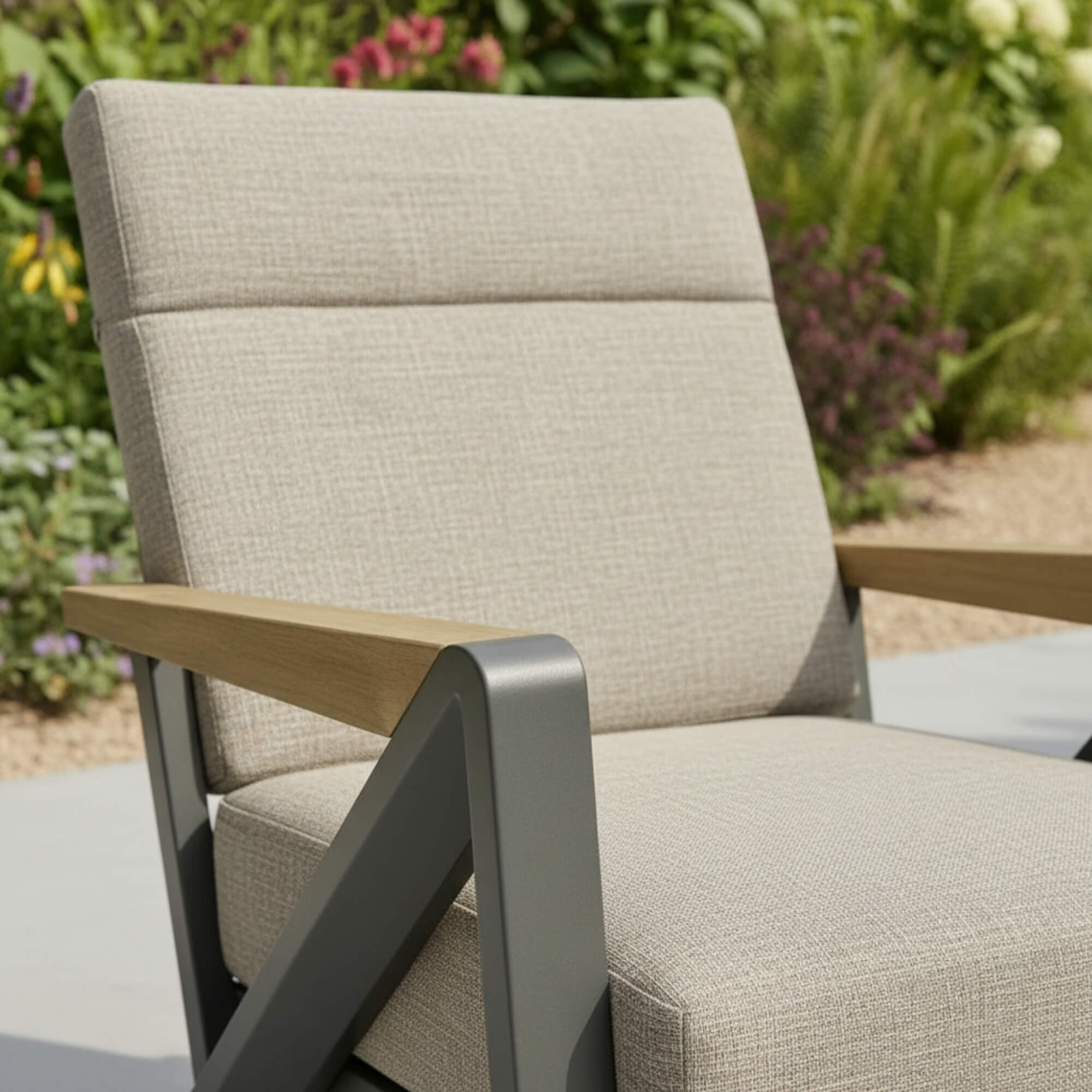 Reclining L Corner Sofa Set with Reclining Armchair, 2 Stools & Height Adjustable Table