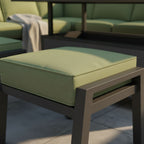 L Corner Sofa Set with 3 Stools & Height Adjustable Table