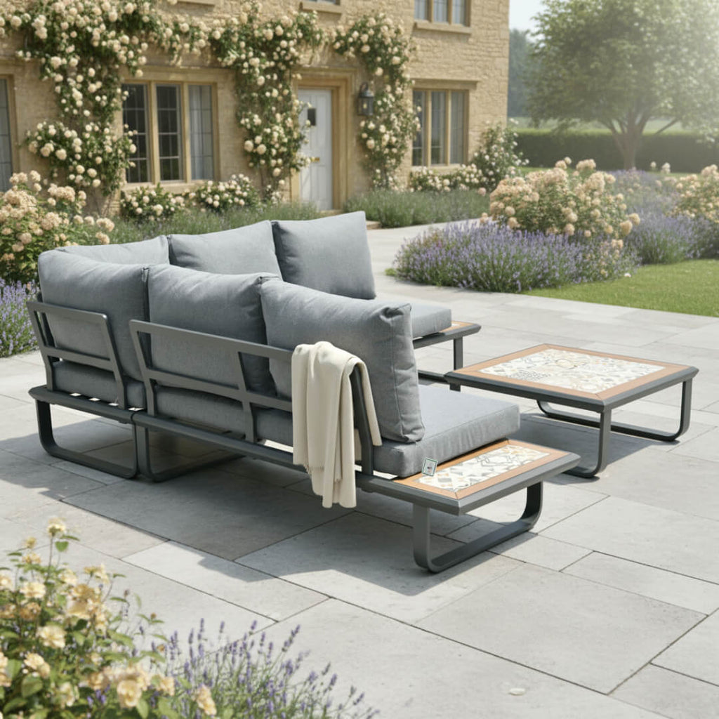 Square Corner Sofa Set with Coffee Table
