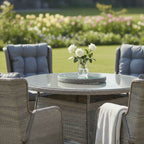 6 Chair Reclining Wingback Dining Set
