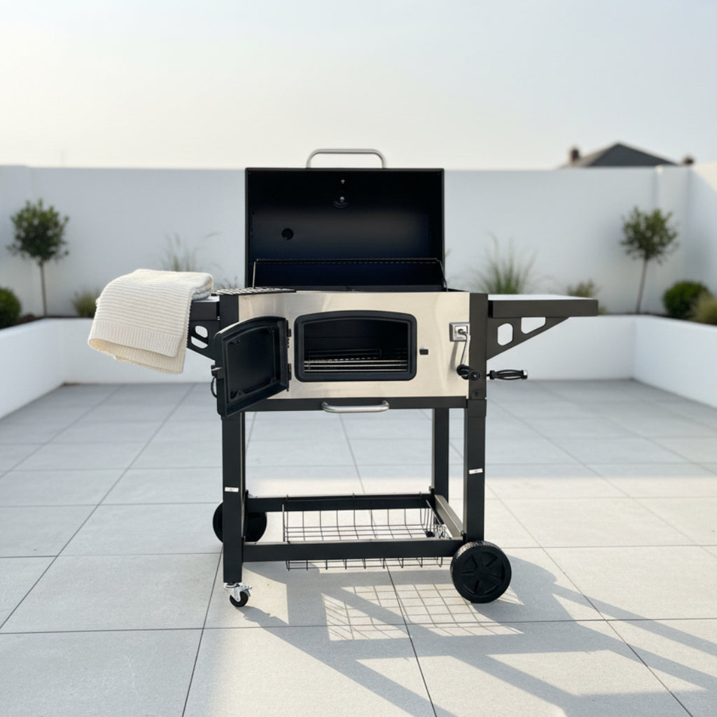 Rhyno Large Deluxe Charcoal BBQ