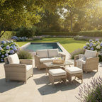 2-Seater Sofa Set with 2 Armchairs & Coffee Table