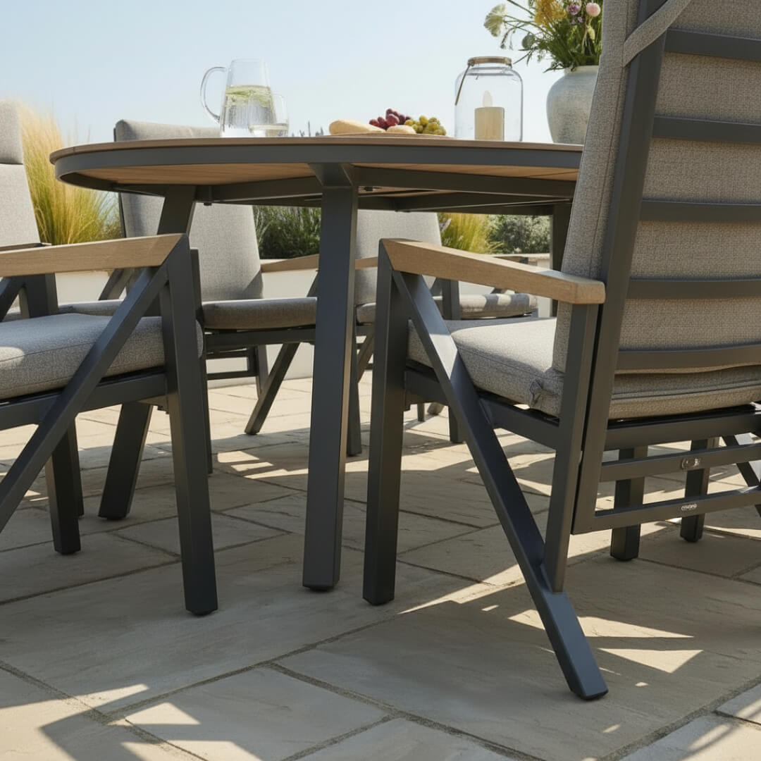 8 Chair Reclining Dining Set