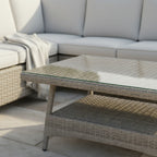 L Corner Sofa Set with Coffee Table