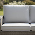2-Seater Sofa Set with 2 Armchairs & Firepit Table