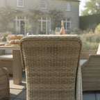 8 Chair Wingback Dining Set