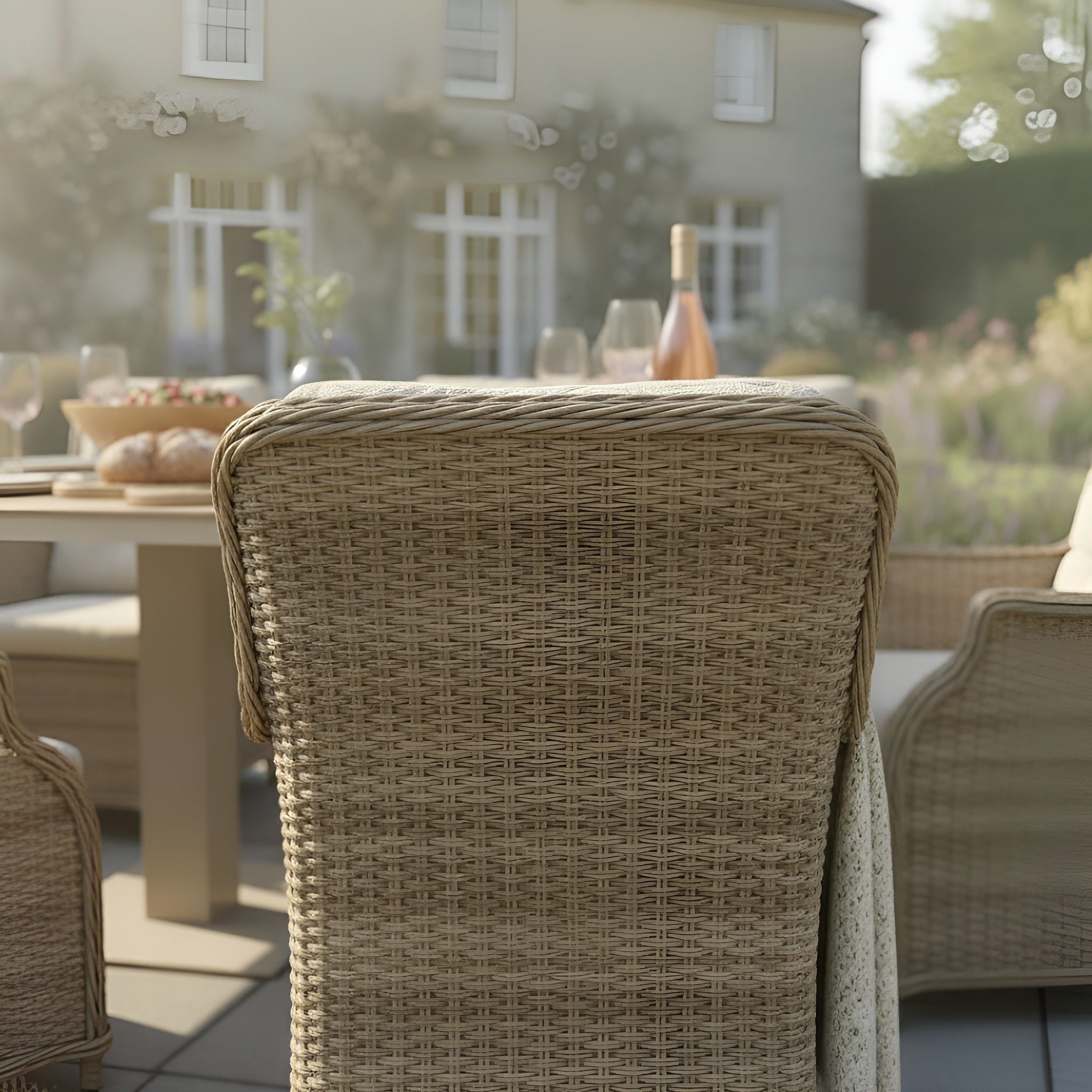 8 Chair Wingback Dining Set