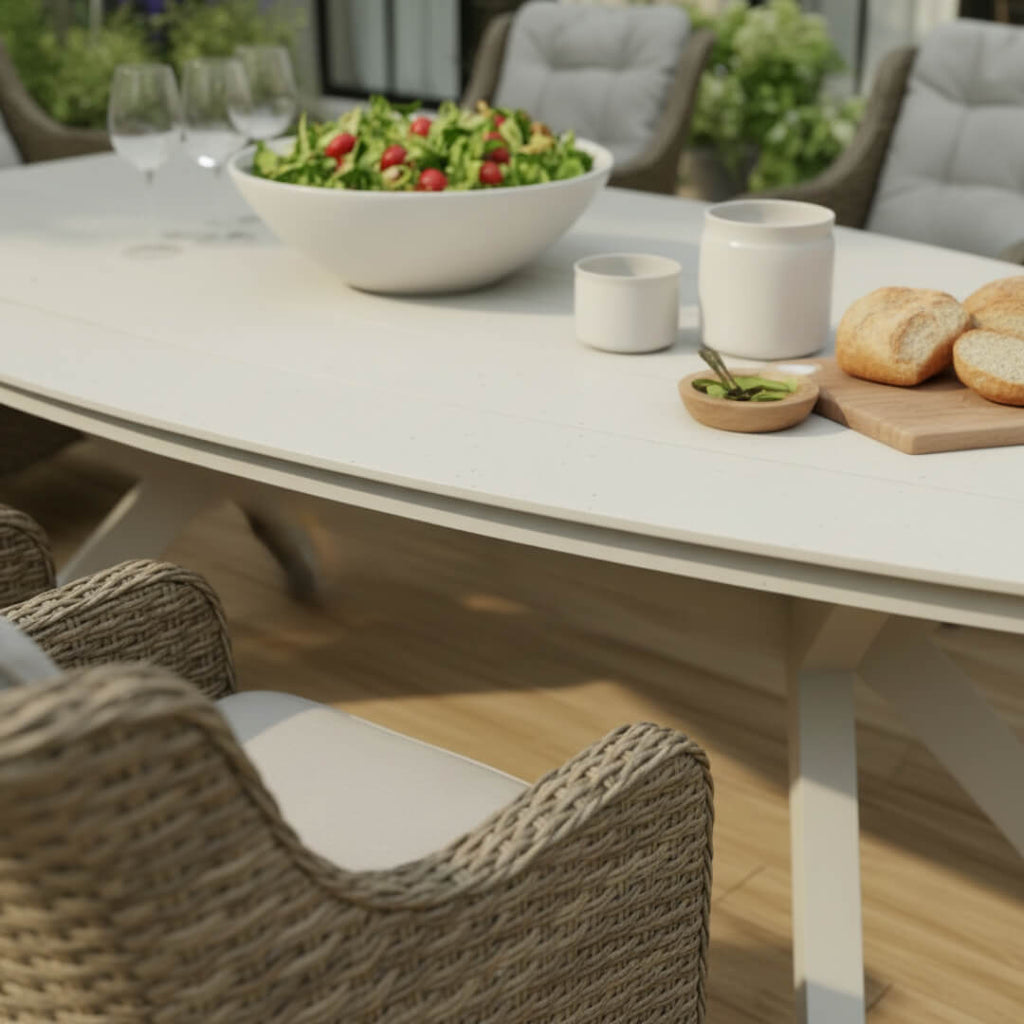8 Chair Wingback Dining Set