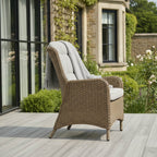 8 Chair Reclining Wingback Dining Set