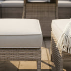 U Shaped Corner Sofa Set with Firepit Table