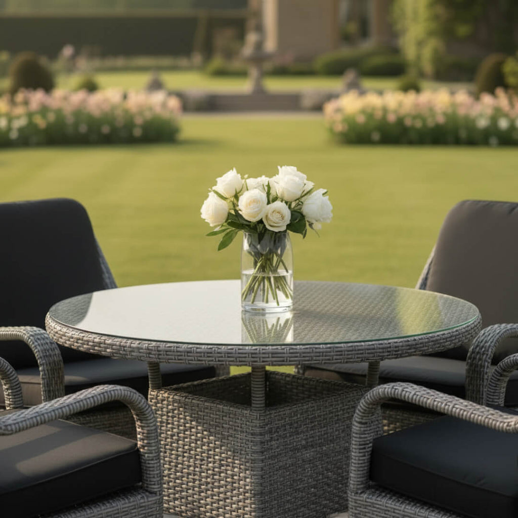 4 Chair Deluxe Dining Set
