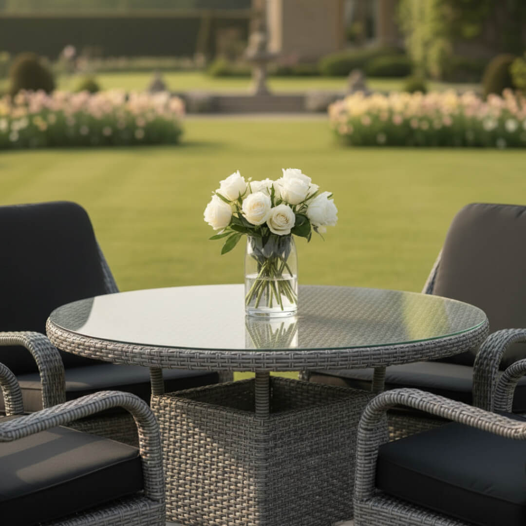 4 Chair Deluxe Dining Set