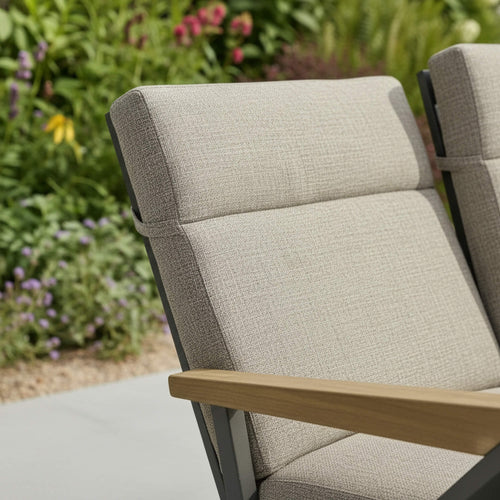Reclining L Corner Sofa Set with Reclining Armchair, 2 Stools & Height Adjustable Table