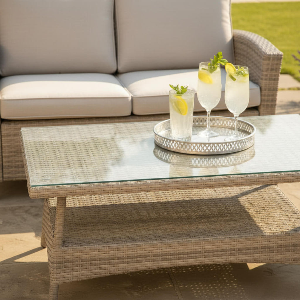 2-Seater Sofa Set with 2 Armchairs & Coffee Table