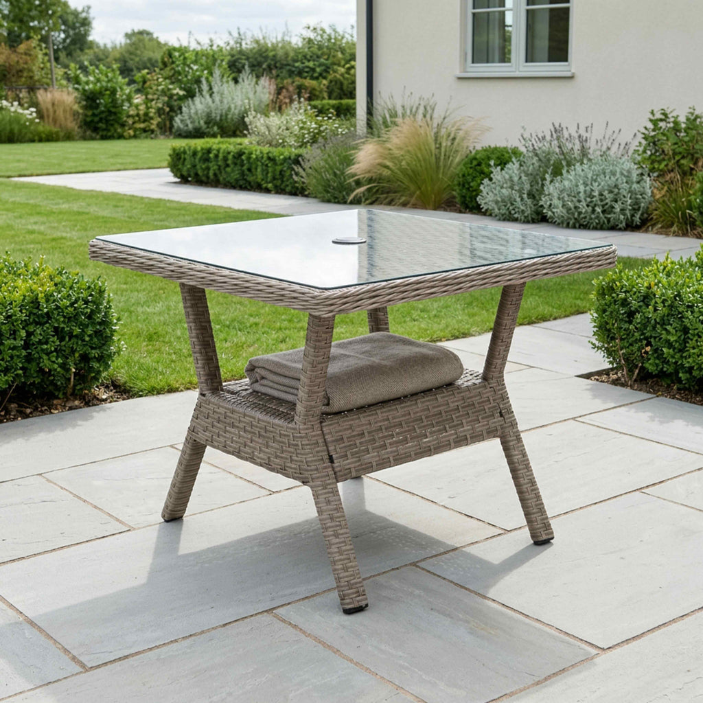 Square Corner Set with 2 Armless Chairs & Standard Table