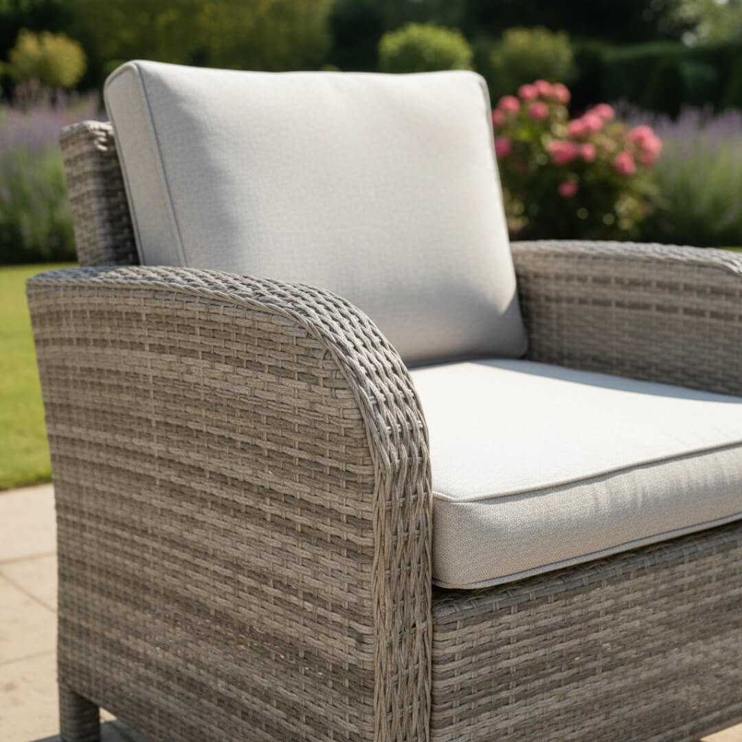 Square Corner Sofa Set with Firepit Table