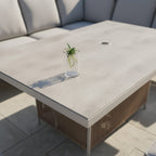2 Chair Lounge Bistro Set with Side Table
