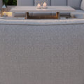 L Corner Sofa Set with Bench, Stool & Height Adjustable Table