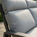 Reclining 3-Seater Sofa Set with 2 Reclining Armchairs & Piston Height Adjustable Table