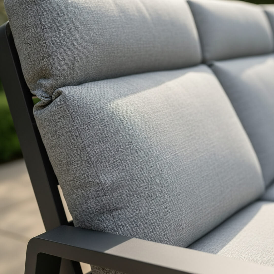 Reclining 3-Seater Sofa Set with 2 Reclining Armchairs & Piston Height Adjustable Table