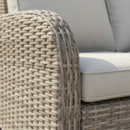 3-Seater Sofa Set with 2 Armchairs & Firepit Table