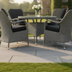 4 Chair Deluxe Dining Set
